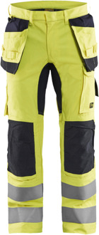 Blåkläder Multinorm werkbroek Inherent met stretch 15871512 | High Vis Geel/Marineblauw | Maat 62 - 7330509662519