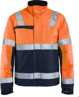 Blåkläder Multinorm winterjas 40691513 | High-Vis Oranje/Marineblauw | Maat M - 7330509716748