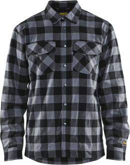 Blåkläder Overhemd flanel 32251131 | Donkergrijs/Zwart | Maat 3XL - 7330509414101