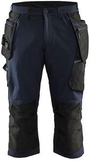 Blåkläder Piraatbroek 4-weg stretch 15211645 | Donker marineblauw/Zwart | Maat 52 - 7330509833605