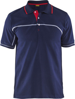 Blåkläder Poloshirt 33891050 | Marineblauw/Rood | Maat 3XL - 7330509479698