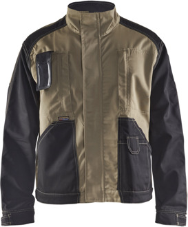 Blåkläder Profieljack. Ongevoerd 40631860 | Khaki/Zwart | Maat XXL - 7330509268223