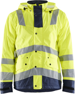 Blåkläder Regenjas gevoerd High-Vis LEVEL 2 43072003 | High-Vis Geel/Marineblauw | Maat L - 7330509687895