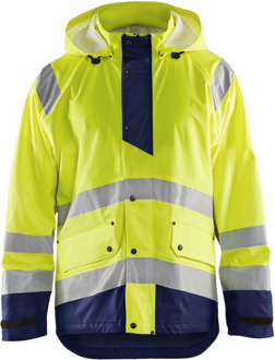 Blåkläder Regenjas High-Vis LEVEL 1 43232000 | High-Vis Geel/Marineblauw | Maat 4XL - 7330509656129