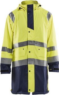 Blåkläder Regenjas High-Vis LEVEL 1 43242000 | High-Vis Geel/Marineblauw | Maat XS - 7330509570951