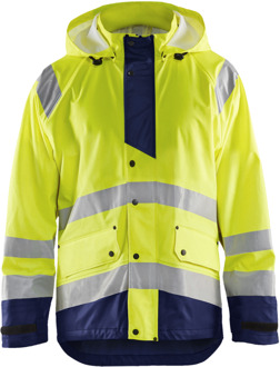 Blåkläder Regenjas High-Vis LEVEL 3 43272005 | High-Vis Geel/Marineblauw | Maat 3XL - 7330509659441