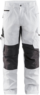 Blåkläder schilderswerkbroek met stretch 10951330 | Wit/Donkergrijs | Maat 50 - 7330509658659