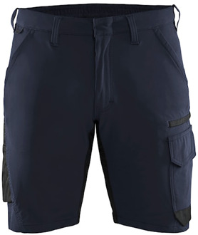 Blåkläder Service short 4-weg stretch 14231645 | Donker marineblauw/Zwart | Maat 48 - 7330509823149