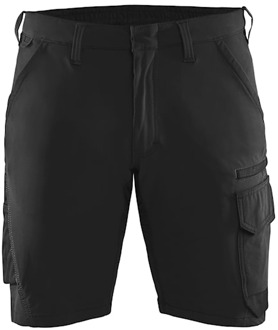 Blåkläder Service short 4-weg stretch 14231645 | Zwart/Donkergrijs | Maat 62 - 7330509823316