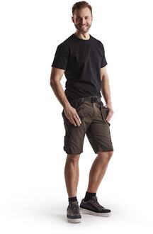 Blåkläder Service short met spijkerzakken 14941330 | Bruin/Zwart | Maat 48 - 7330509688632