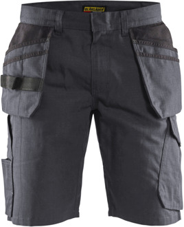 Blåkläder Service short met spijkerzakken 14941330 | Medium Grijs/Zwart | Maat 58 - 7330509688885