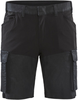 Blåkläder Service short met stretch 14371147 | Marineblauw/Zwart | Maat 48 - 7330509717998