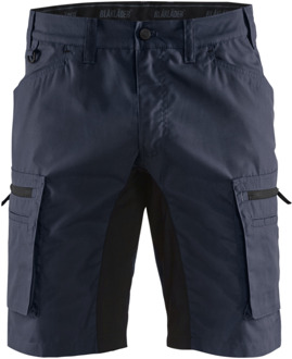 Blåkläder Service short stretch 14491845 | Donker marineblauw/Zwart | Maat 48 - 7330509535776