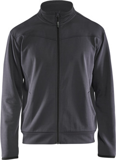 Blåkläder Service Sweatshirt met rits 33622526 | Medium Grijs/Zwart | Maat XXL - 7330509685099