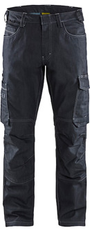 Blåkläder Service werkbroek denim stretch 14391141 | Marineblauw | Maat 44 - 7330509652053