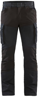 Blåkläder Service werkbroek denim stretch 14571147 | Marineblauw/Zwart | Maat 56 - 7330509728000