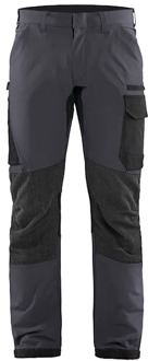 Blåkläder Service werkbroek met 4-weg stretch 14221645 | Medium Grijs/Zwart | Maat 54 - 7330509734759