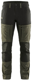 Blåkläder Service werkbroek met stretch 14561845 | Groen/Zwart | Maat 54 - 7330509650981