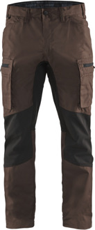 Blåkläder Service werkbroek met stretch 14591845 | Bruin/Zwart | Maat 62 - 7330509527566