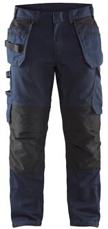 Blåkläder Service werkbroek met stretch en spijkerzakken 14961330 | Donker marineblauw/Zwart | Maat 60 - 7330509548387