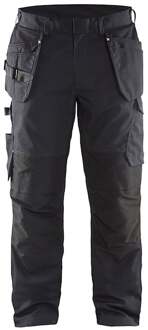 Blåkläder Service werkbroek met stretch en spijkerzakken 14961330 | Zwart/High-Vis Geel | Maat 44 - 7330509548585