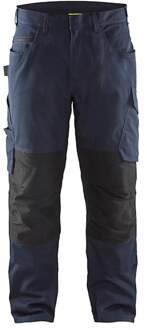 Blåkläder Service werkbroek met stretch zonder spijkerzakken 14951330 | Donker marineblauw/Zwart | Maat 48 - 7330509544051