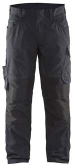 Blåkläder Service werkbroek met stretch zonder spijkerzakken 14951330 | Zwart/Donkergrijs | Maat 50 - 7330509555507