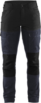 Blåkläder Servicewerkbroek met stretch voor dames 71661845 | Donker marineblauw/Zwart | Maat 48 - 7330509799901