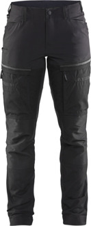 Blåkläder Servicewerkbroek met stretch voor dames 71661845 | Zwart/Donkergrijs | Maat 40 - 7330509800386