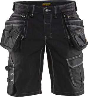 Blåkläder Short denim stretch X1900 19921141 | Zwart | Maat 52 - 7330509534205