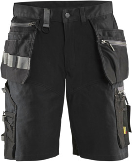 Blåkläder Short met stretch en spijkerzakken 15981343 | Zwart | Maat 60 - 7330509722145