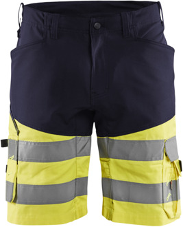 Blåkläder Short met stretch High-Vis 15411811 | Marine/High Vis Geel | Maat 48 - 7330509692035