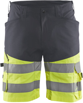 Blåkläder Short met stretch High-Vis 15411811 | Medium Grijs/High Vis Geel | Maat 46 - 7330509785713