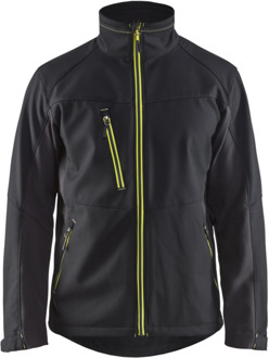 Blåkläder Softshell Jack 49502516 | Zwart/High-Vis Geel | Maat XXL - 7330509535042