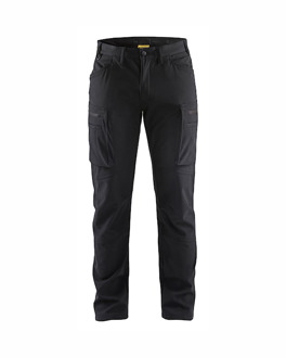 Blåkläder Softshell service werkbroek 14772513 | Zwart | Maat 50 - 7330509775011