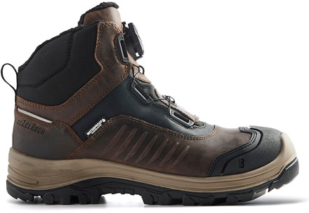 Blåkläder Storm FL Hoge Veiligheidsschoen 2492 S3 | Bruin/Zwart | Maat 37 - 7330509918210