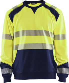 Blåkläder Sweatshirt High-Vis 35412528 | High-Vis Geel/Marineblauw | Maat XXL - 7330509609811