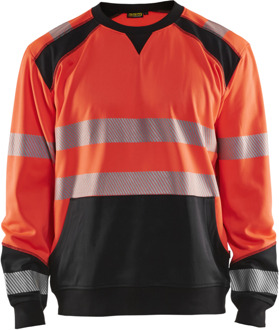 Blåkläder Sweatshirt High-Vis 35412528 | High-Vis Rood/Zwart | Maat XS - 7330509621219