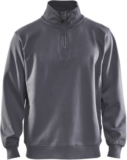 Blåkläder Sweatshirt Jersey 1/2 rits 33651048 | Grijs | Maat 3XL - 7330509388846
