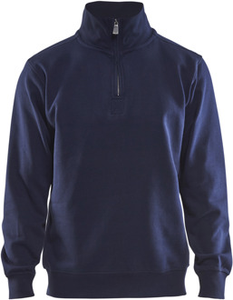 Blåkläder Sweatshirt Jersey 1/2 rits 33651048 | Marineblauw | Maat XXL - 7330509475737