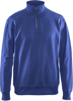 Blåkläder Sweatshirt met halve rits 33691158 | Korenblauw | Maat 4XL - 7330509468890