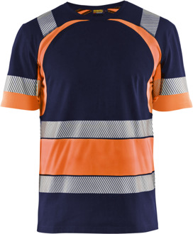 Blåkläder T-Shirt High-Vis 34211030 | Marineblauw/Oranje | Maat 3XL - 7330509620038