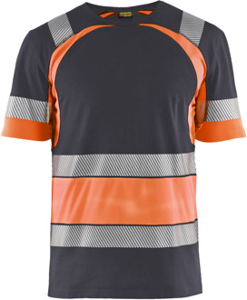 Blåkläder T-Shirt High-Vis 34211030 | Medium Grijs/ High-Vis Oranje | Maat 3XL - 7330509815373