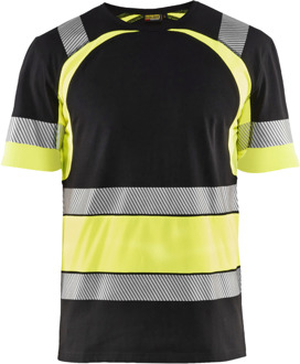 Blåkläder T-Shirt High-Vis 34211030 | Zwart/High-Vis Geel | Maat XL - 7330509620168