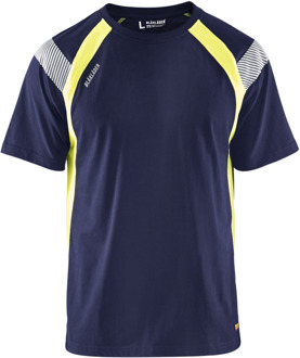 Blåkläder T-Shirt Visible 33321030 | Marine/High-Vis Geel | Maat 3XL - 7330509595442