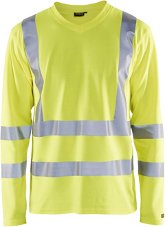 Blåkläder UV-T-Shirt High-Vis lange mouw UPF 40+ UV 33811070 | High-Vis Geel | Maat M - 7330509369111
