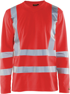 Blåkläder UV-T-Shirt High-Vis lange mouw UPF 40+ UV 33811070 | High-Vis Rood | Maat 3XL - 7330509811252