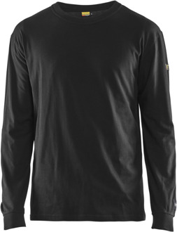 Blåkläder Vlamvertragend T-Shirt lange mouwen 34831737 | Zwart | Maat M - 7330509726662