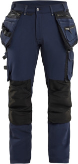 Blåkläder Werkbroek 4-weg stretch X1900 19981644 | Donkermarineblauw/Zwart | Maat C146 - 7330509686379