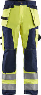 Blåkläder Werkbroek High-Vis 15681811 | High Vis Geel/Marineblauw | Maat 48 - 7330509402306